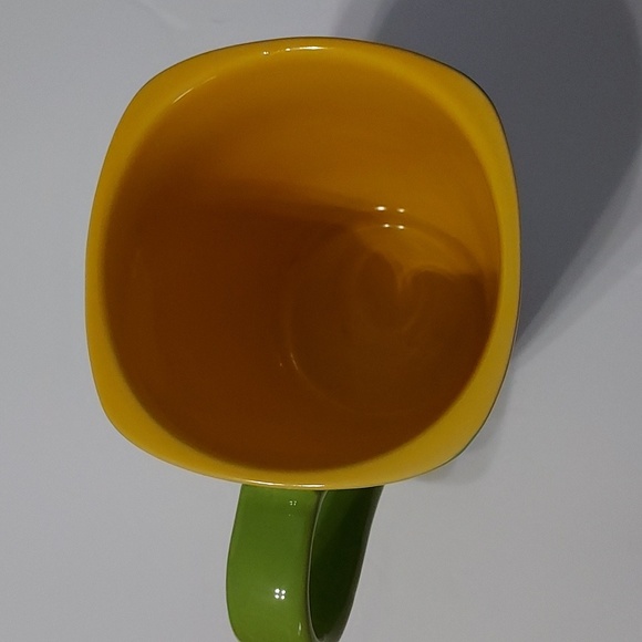 Flamingo Mug w/saying,Mulicolor,4 1/2in.Hx5in.W w/handle.minor flaws GUC,heavy - Picture 7 of 9